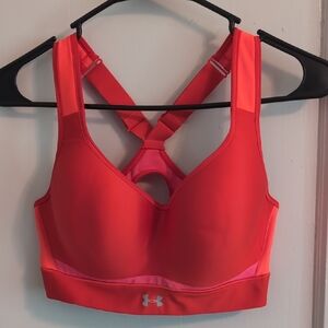 Under Armour Women's Vibrant Red Sports Bra
